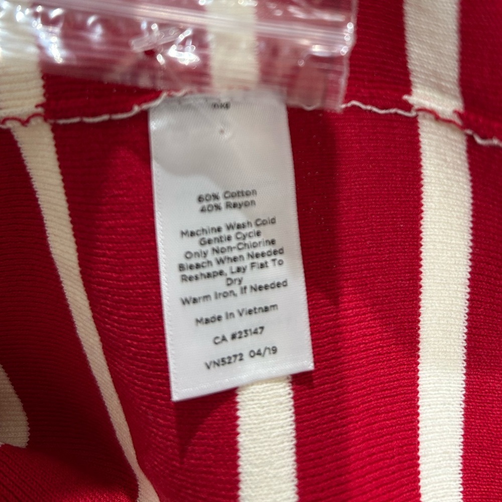 Talbots Mock Neck Sweater Short Sleeve Women’s Button Shoulder Size S NWT - Picture 9 of 10
